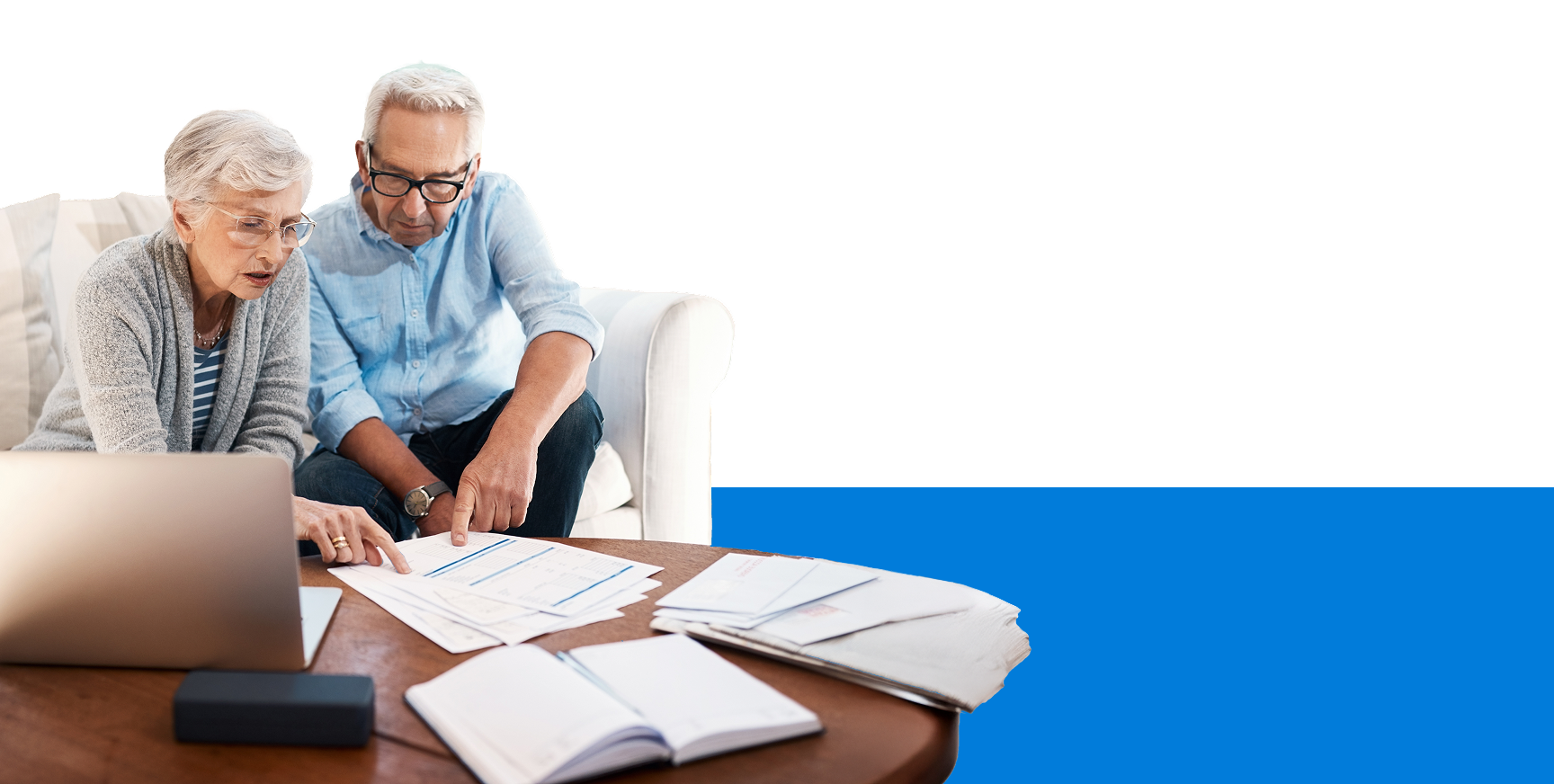 a couple reviewing Estate planning documents